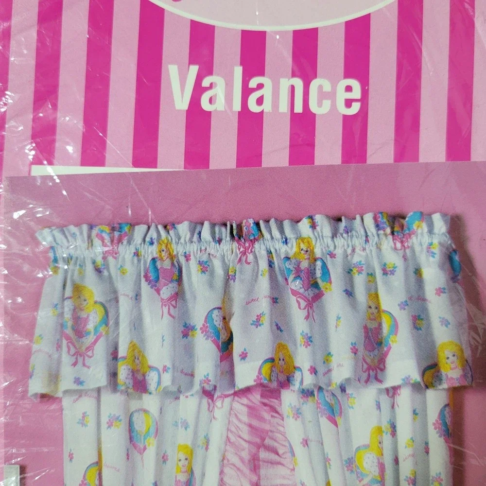 Vintage 90s Glamour Barbie Valance Sweet Dreams 84x15‎ Made In USA New